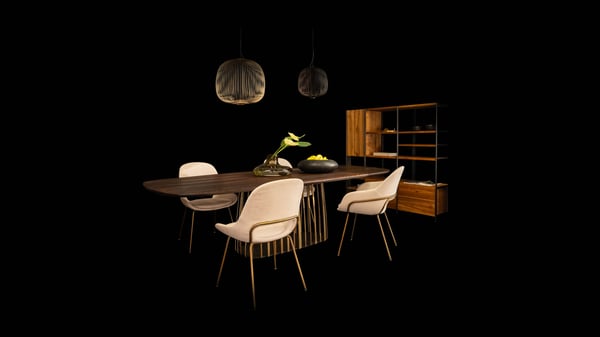 JANUA Esstisch mit Stühlen im Double Brand Store CG Interiors und Rolf Schubiger in St. Gallen JANUA Esstisch mit Stühlen im Double Brand Store CG Interiors und Rolf Schubiger in St. Gallen